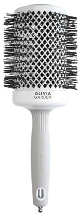 OLIVIA GARDEN 65 mm Expert BlowOut Shine White&Gray kartáč na vlasy