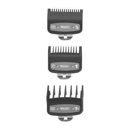 WAHL 3354 prémiové nástavce č.1/2 - 1 - 1 1/2 pro WAHL - 1,5 / 3 / 4,5 mm