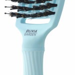 OLIVIA GARDEN Finger Brush Blue Sky kartáč na vlasy masážní 6-řadý střední