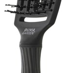 OLIVIA GARDEN Finger Brush Double Bristles kartáč na vlasy masážní 6-řadá střední dvojité plastové piny